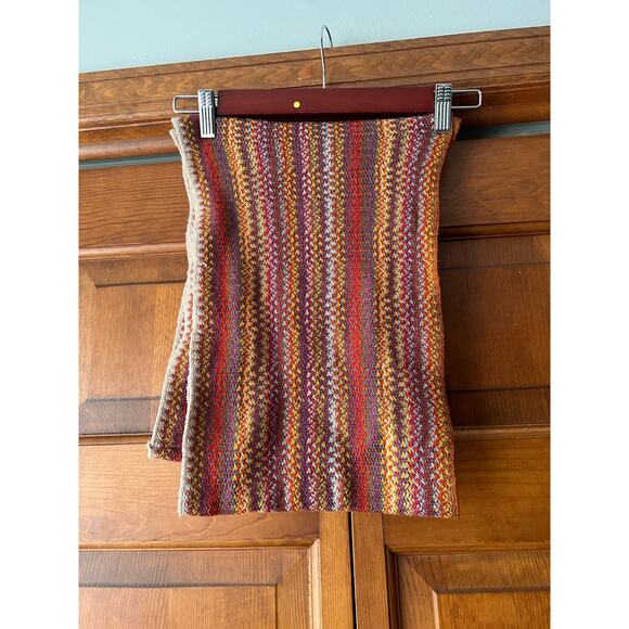 J. Jill Women's 100% Acrylic Multicolor Rainbow Stripe Infinity Scarf One Size - Picture 5 of 6